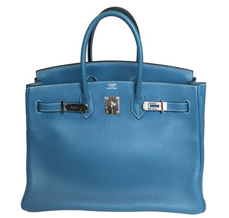 hermes birkin 35 blue bag